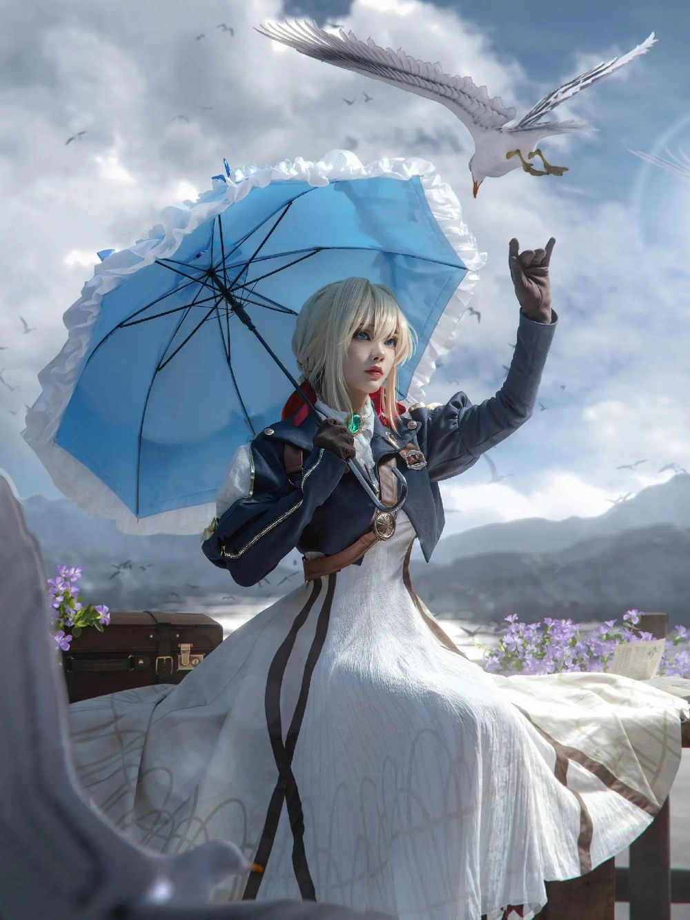 ảnh violet evergarden cosplay nữ tính