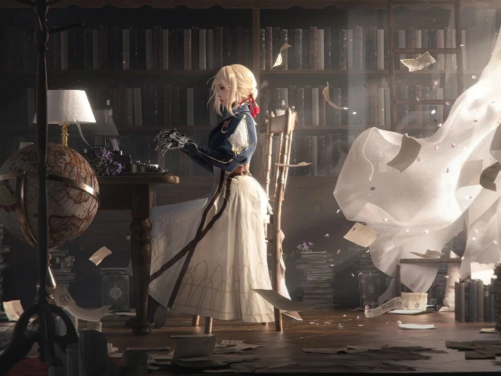 hình violet evergarden cosplay tinh tế