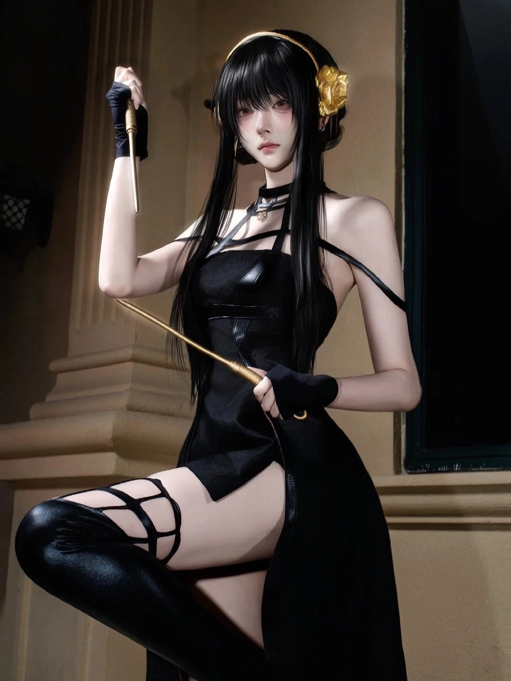 ảnh cosplay yor forger phong cách gợi cảm