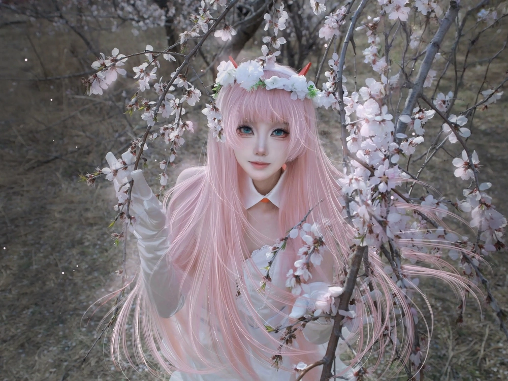 cosplay zero two hình nền HD