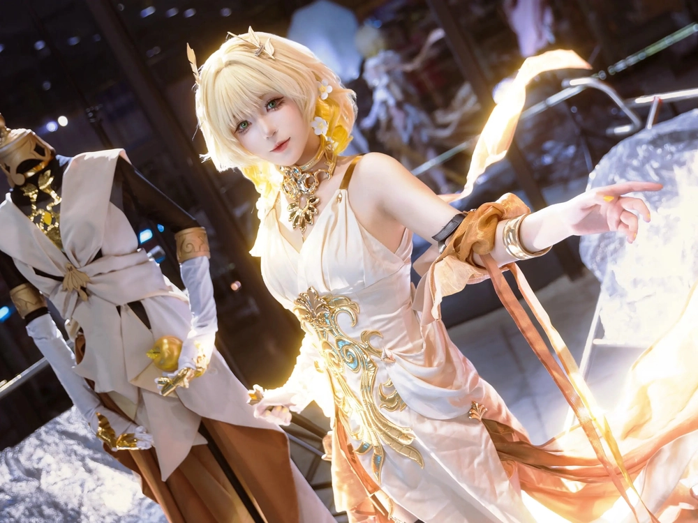 hình nhân vật aglaea cosplay honkai star rail 