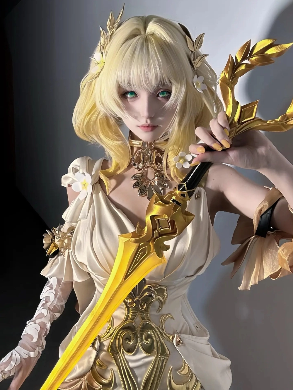 ảnh aglaea cosplay honkai star rail full hd 