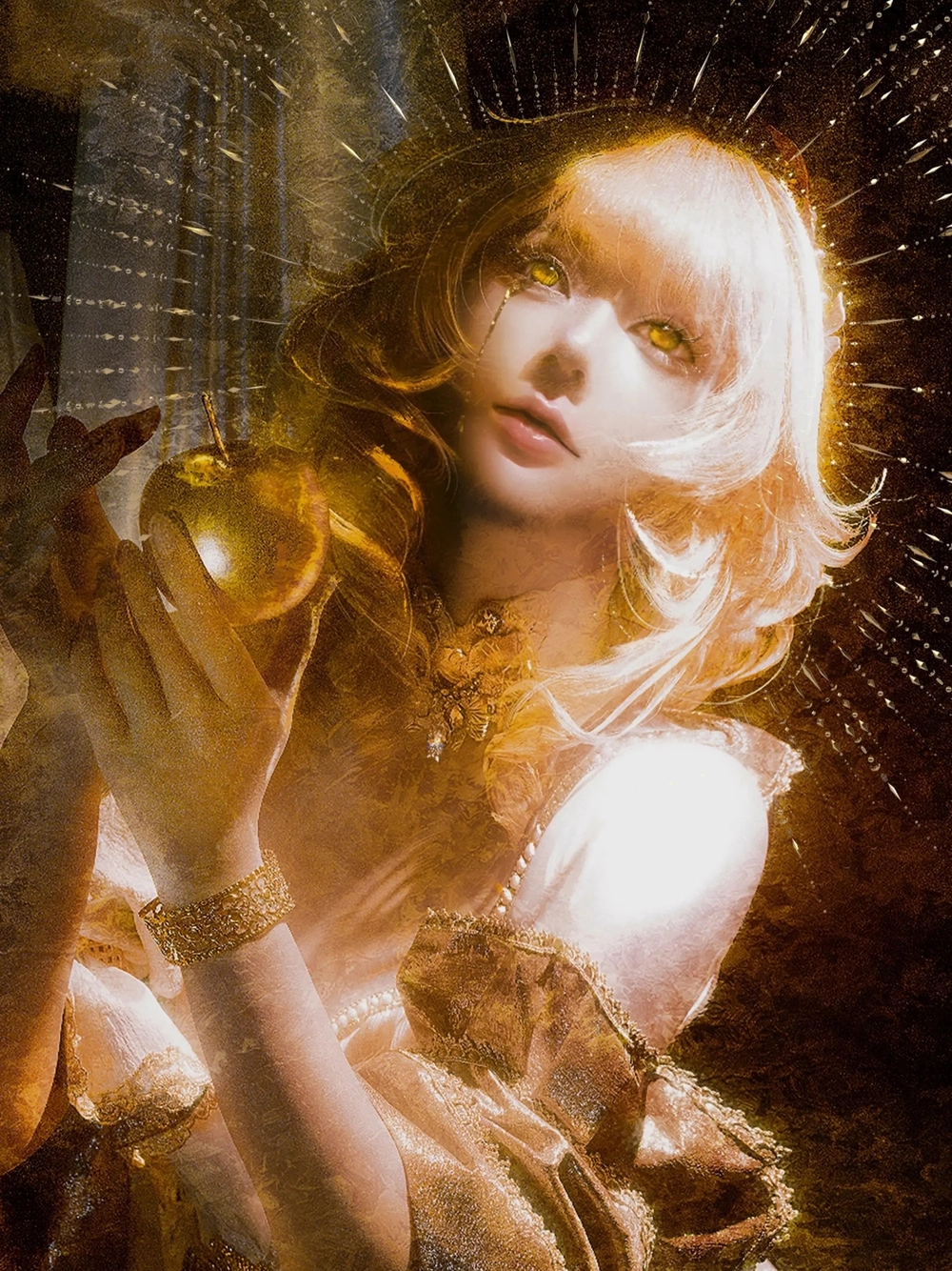 ảnh cosplay aglaea trong honkai 