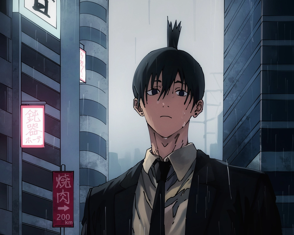 hình anime aki hayakawa lạnh lùng