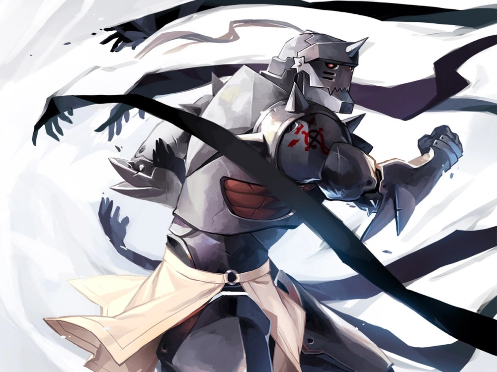 hình Alphonse Elric mặc giáp