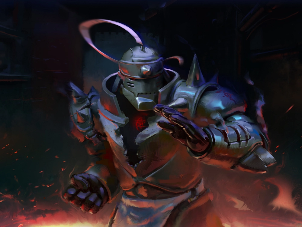 hình ảnh Alphonse Elric ngầu và mạnh mẽ