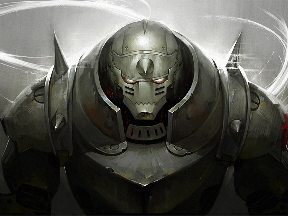 ảnh Alphonse Elric bộ giáp sáng bóng