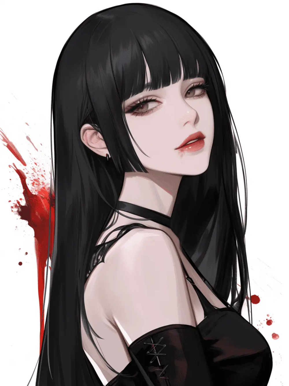 hình gái anime lạnh lùng ngầu chất