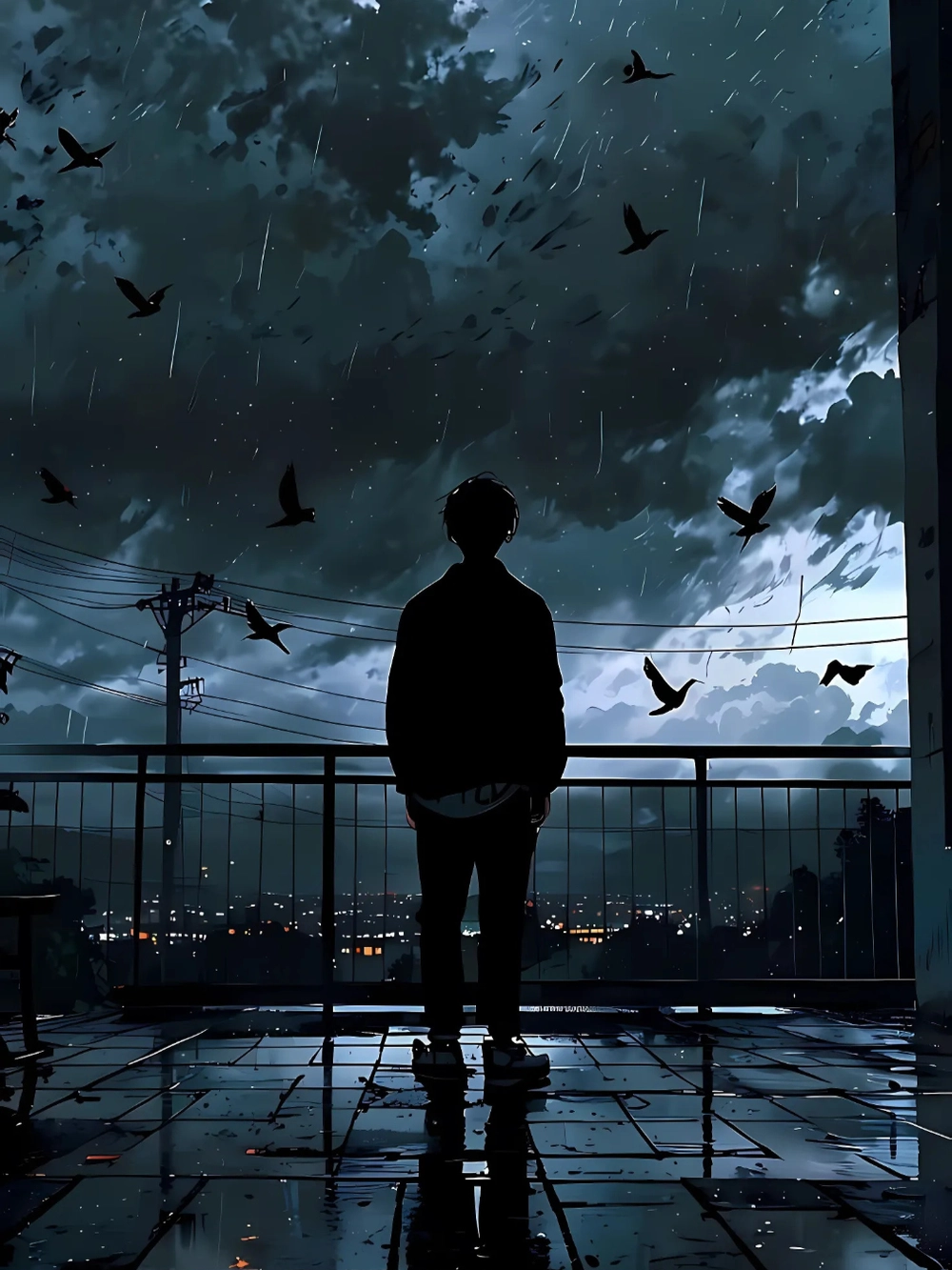 ảnh nam anime buồn