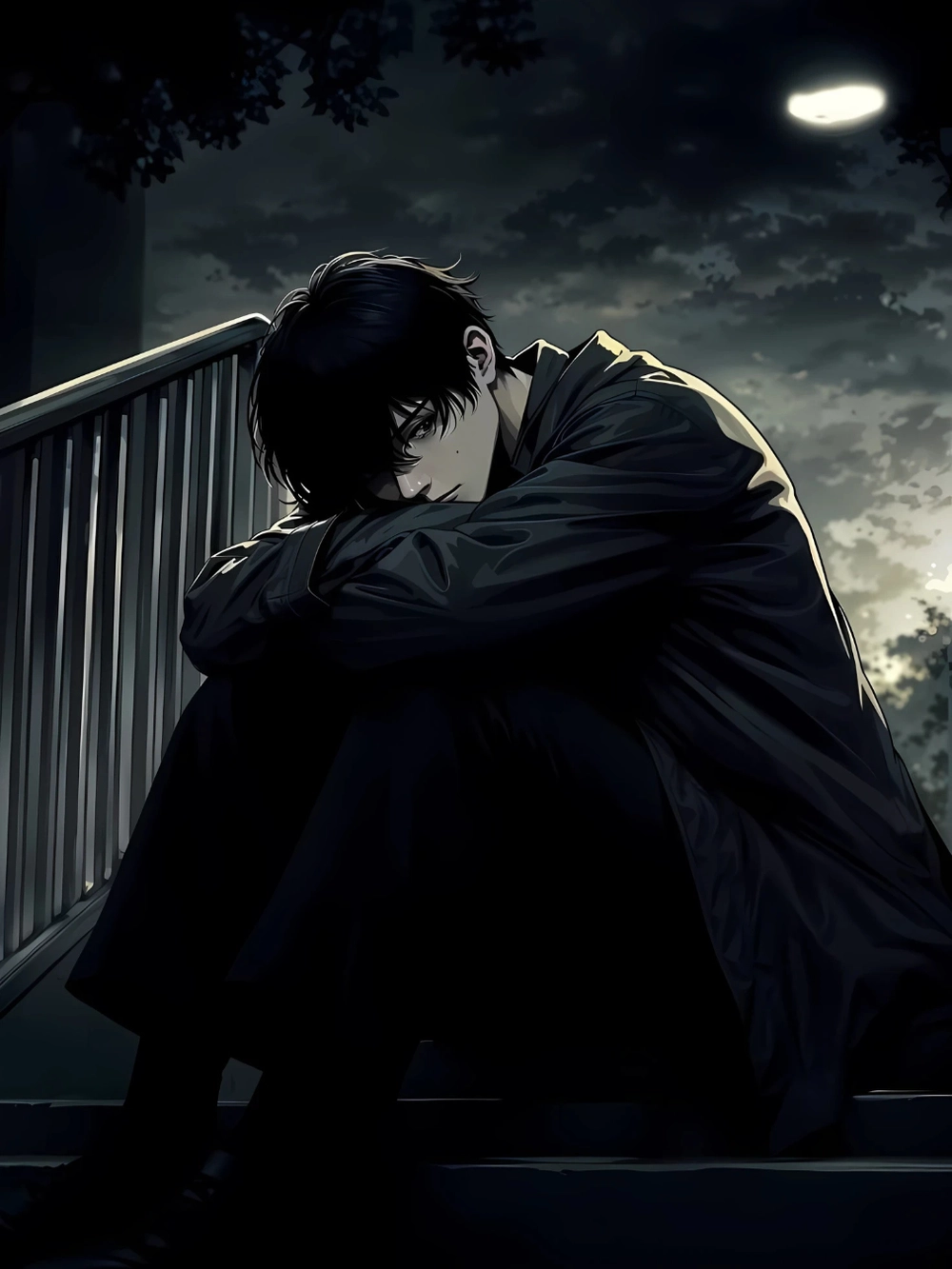 ảnh anime u sầu nam