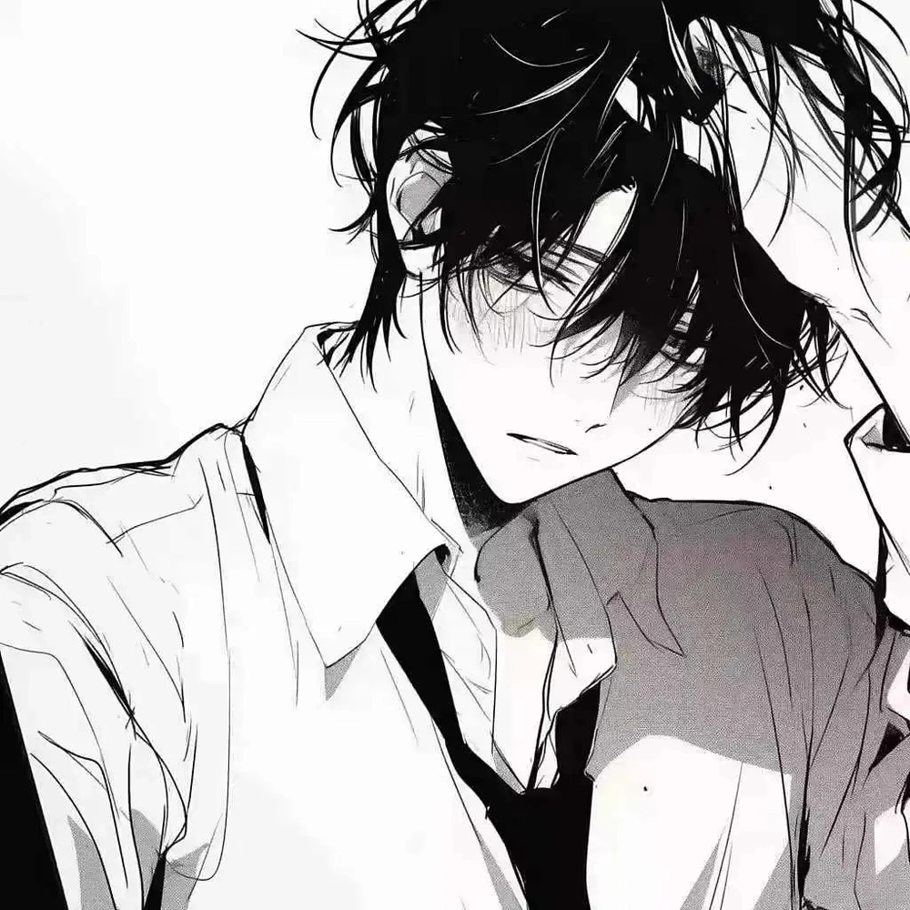 hình anime nam trầm tư tối tăm