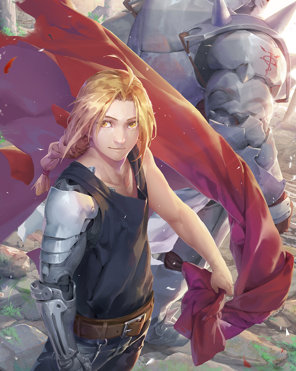 ảnh edward elric tạo dáng chiến đấu