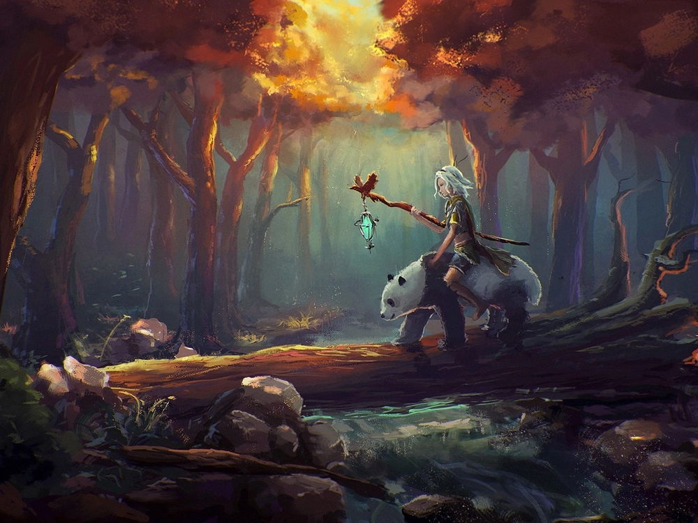 Hình panda anime đẹp