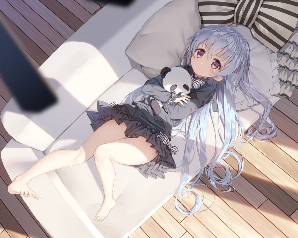 Gấu trúc anime nữ xinh xắn