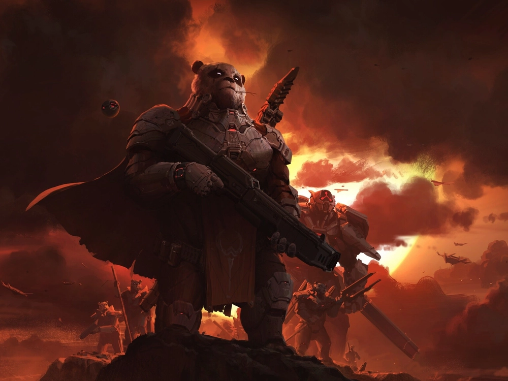 Gấu trúc đỏ hoạt hình Nhật