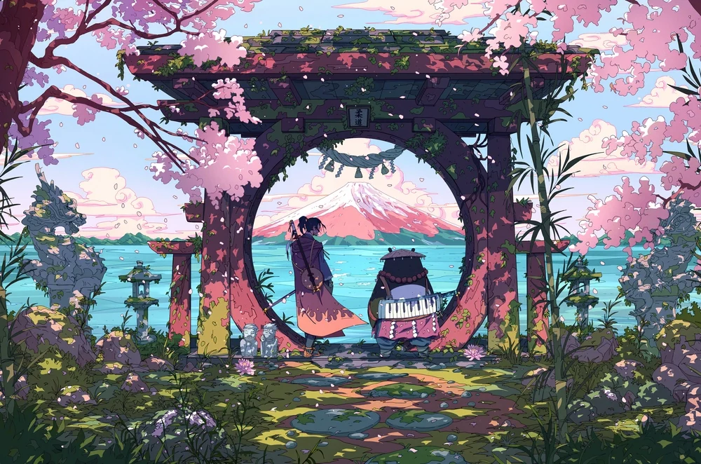 Hình chibi gấu trúc anime đáng yêu