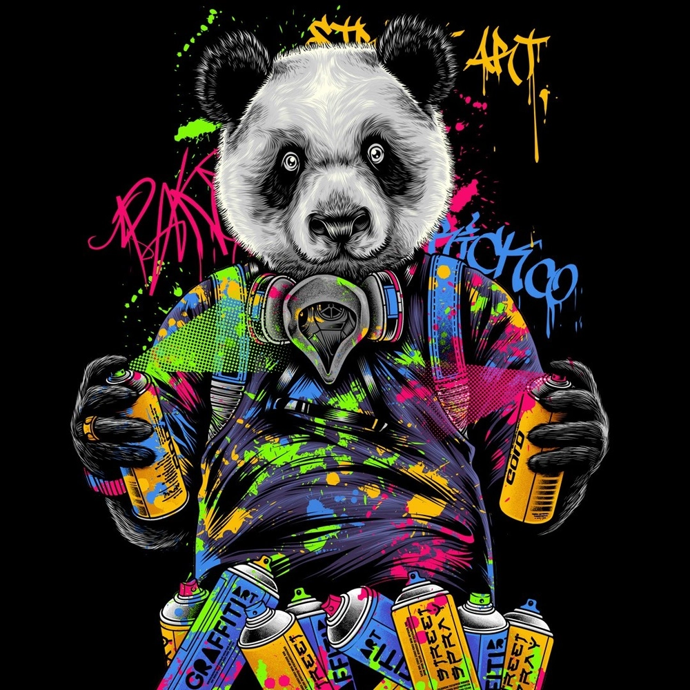 Gấu trúc anime cute phong cách kawaii