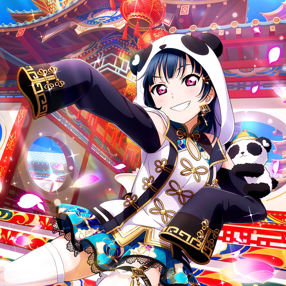 Gấu trúc đỏ anime đáng yêu