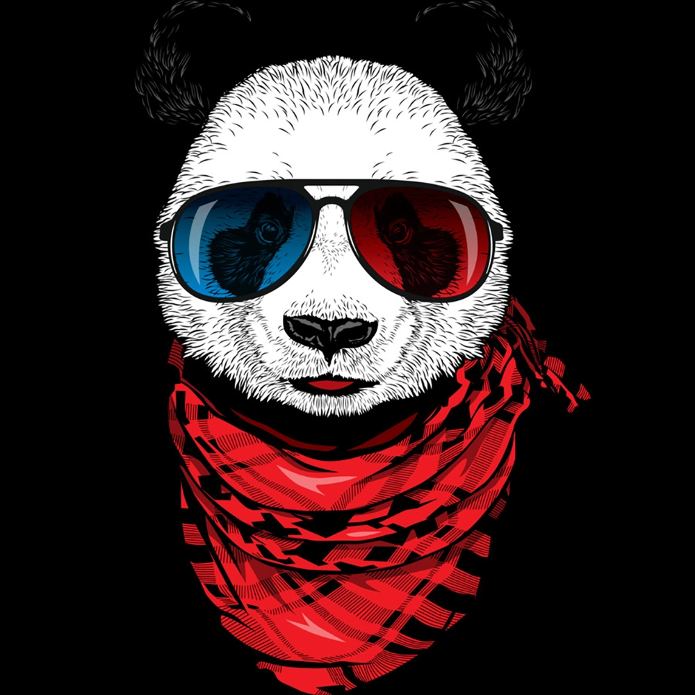 Gấu trúc anime nam dễ thương