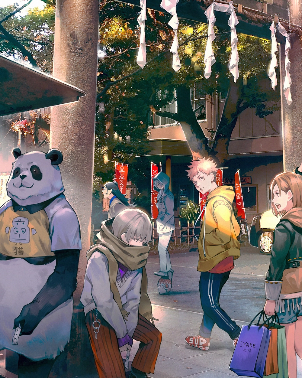 Ảnh gấu trúc trong jujutsu kaisen