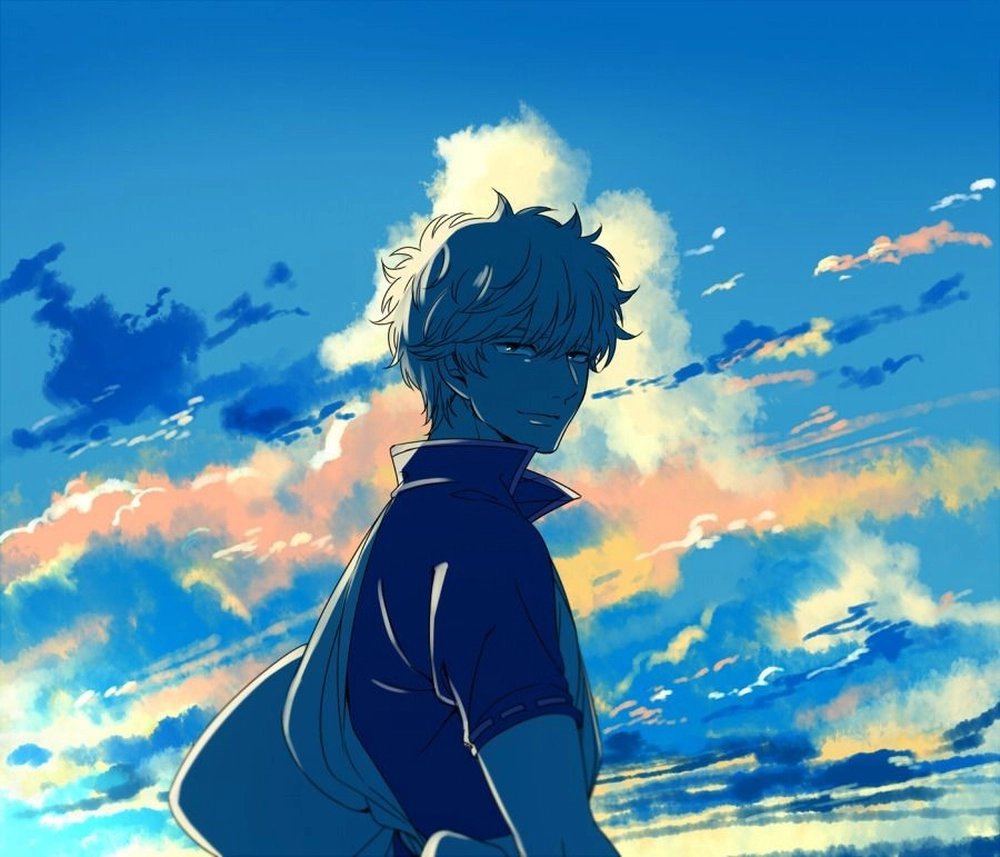 Hình vẽ Gintoki Sakata phong cách manga