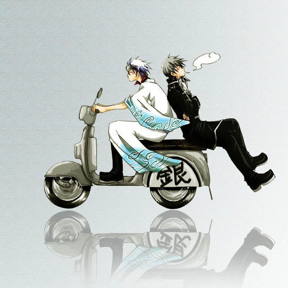 Hình Gintoki Sakata phong cách hiện đại