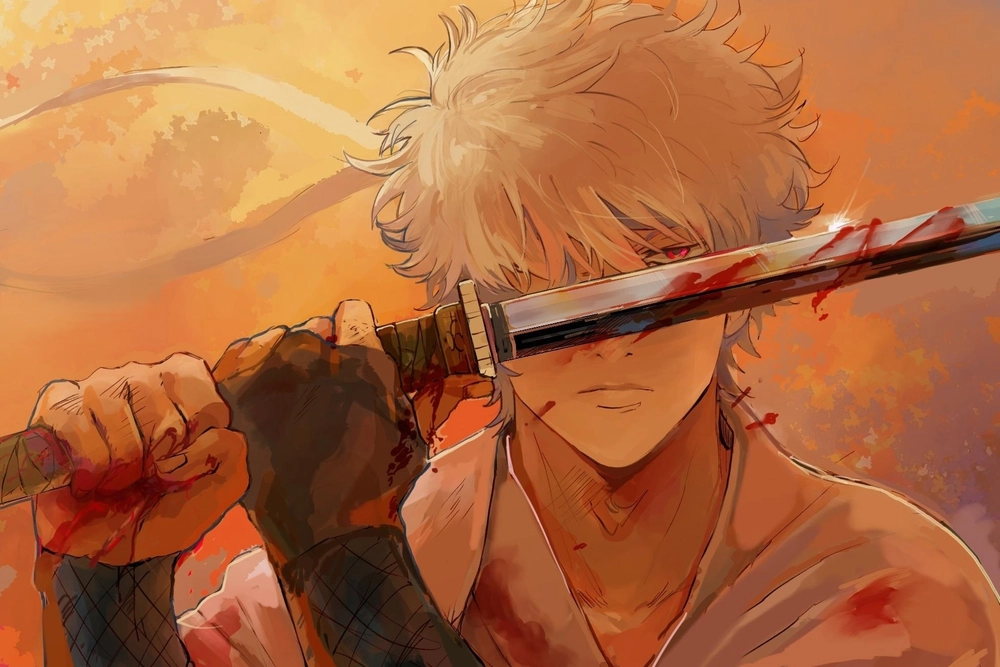 Hình ảnh Gintoki Sakata anime sắc nét