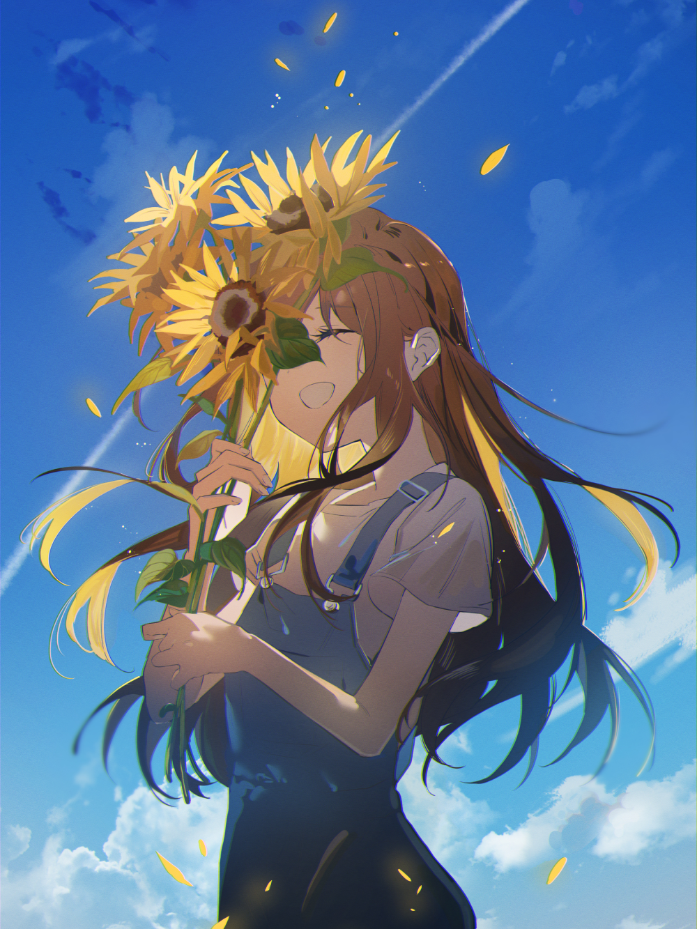 ảnh hoa hướng dương anime lộng lẫy