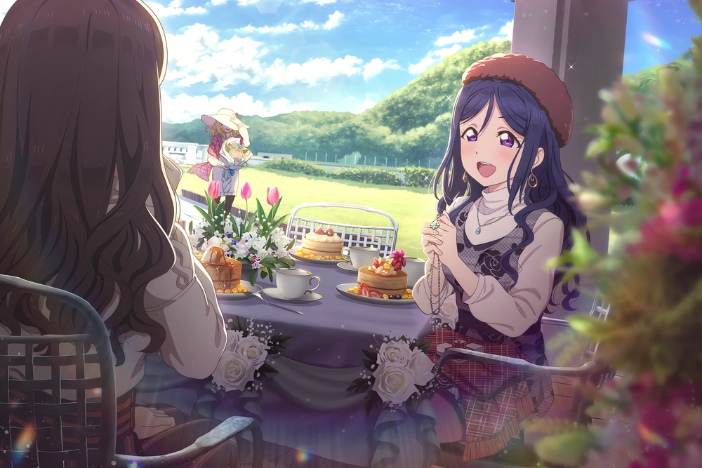 hình hoa tulip anime mùa xuân