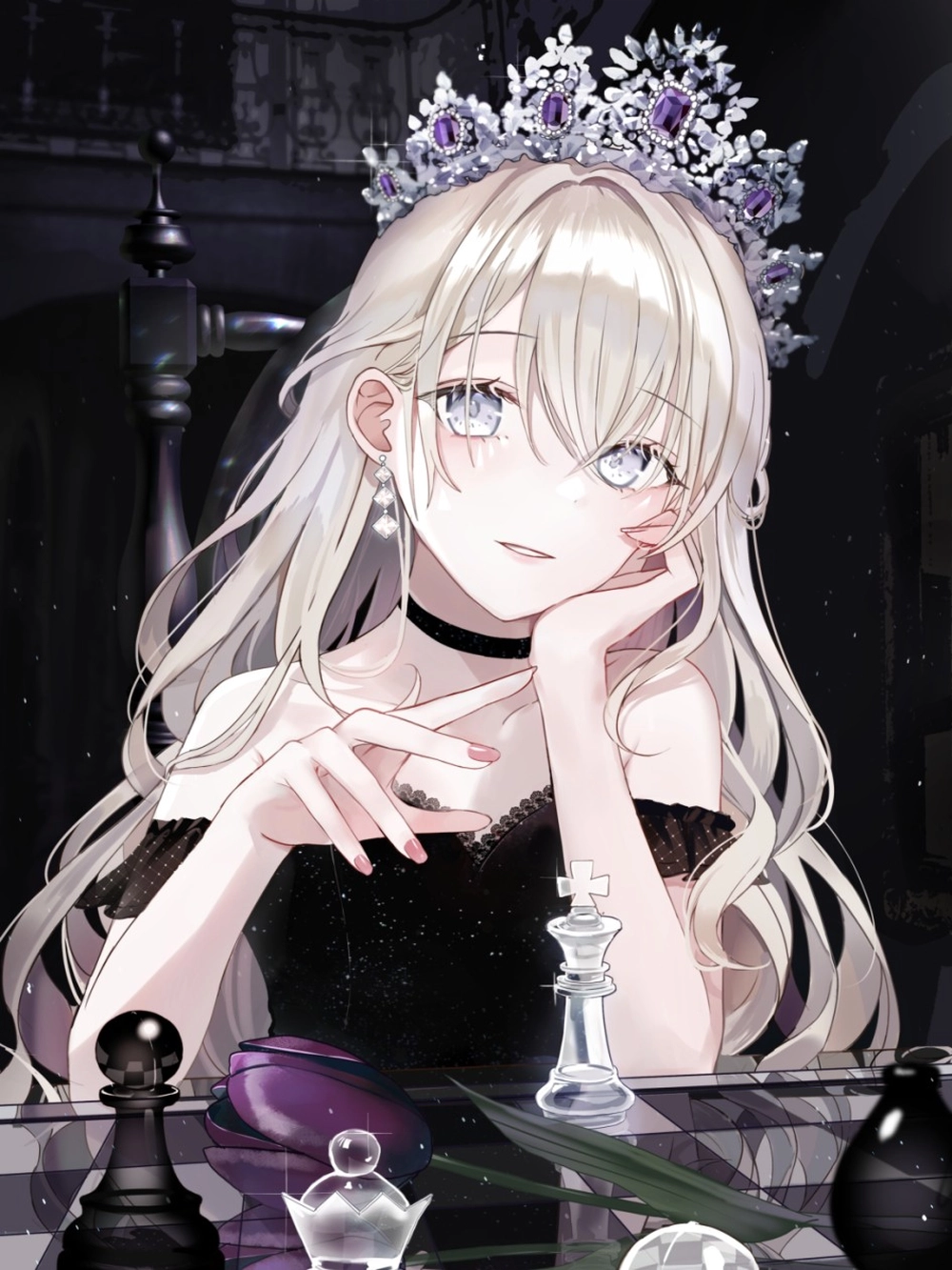 ảnh hoa tulip anime đẹp mắt