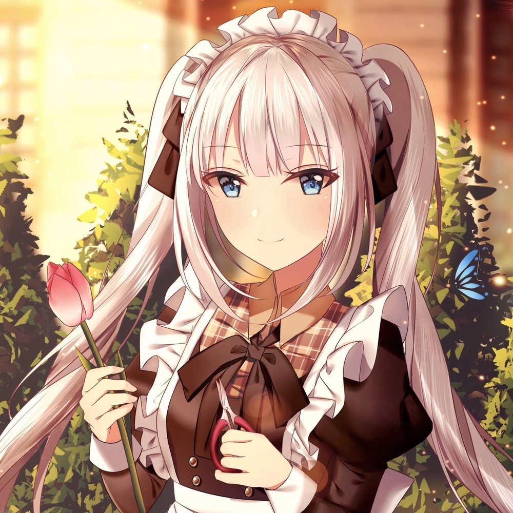 ảnh anime hoa tulip nở rực rỡ