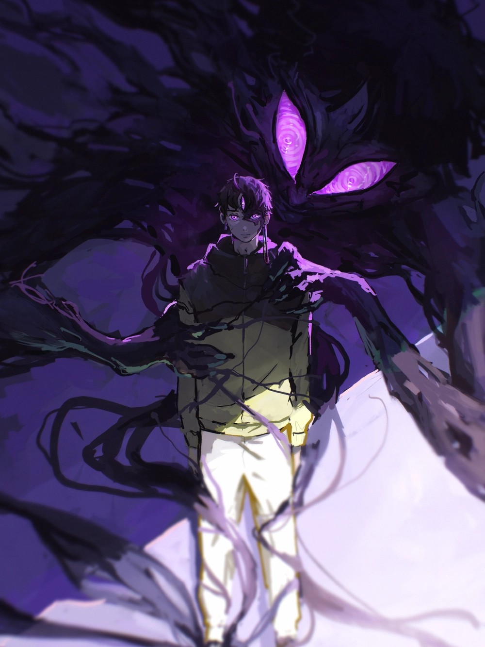 Hình evil eye Dandadan đẹp