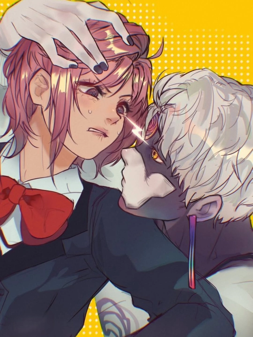 Jin Enjoji gặp Aira trong Dandadan