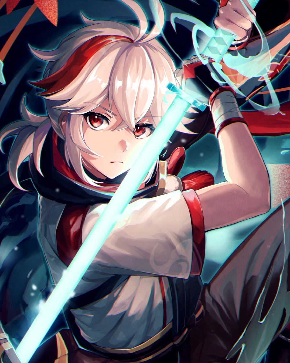 kazuha trong phong cảnh gió