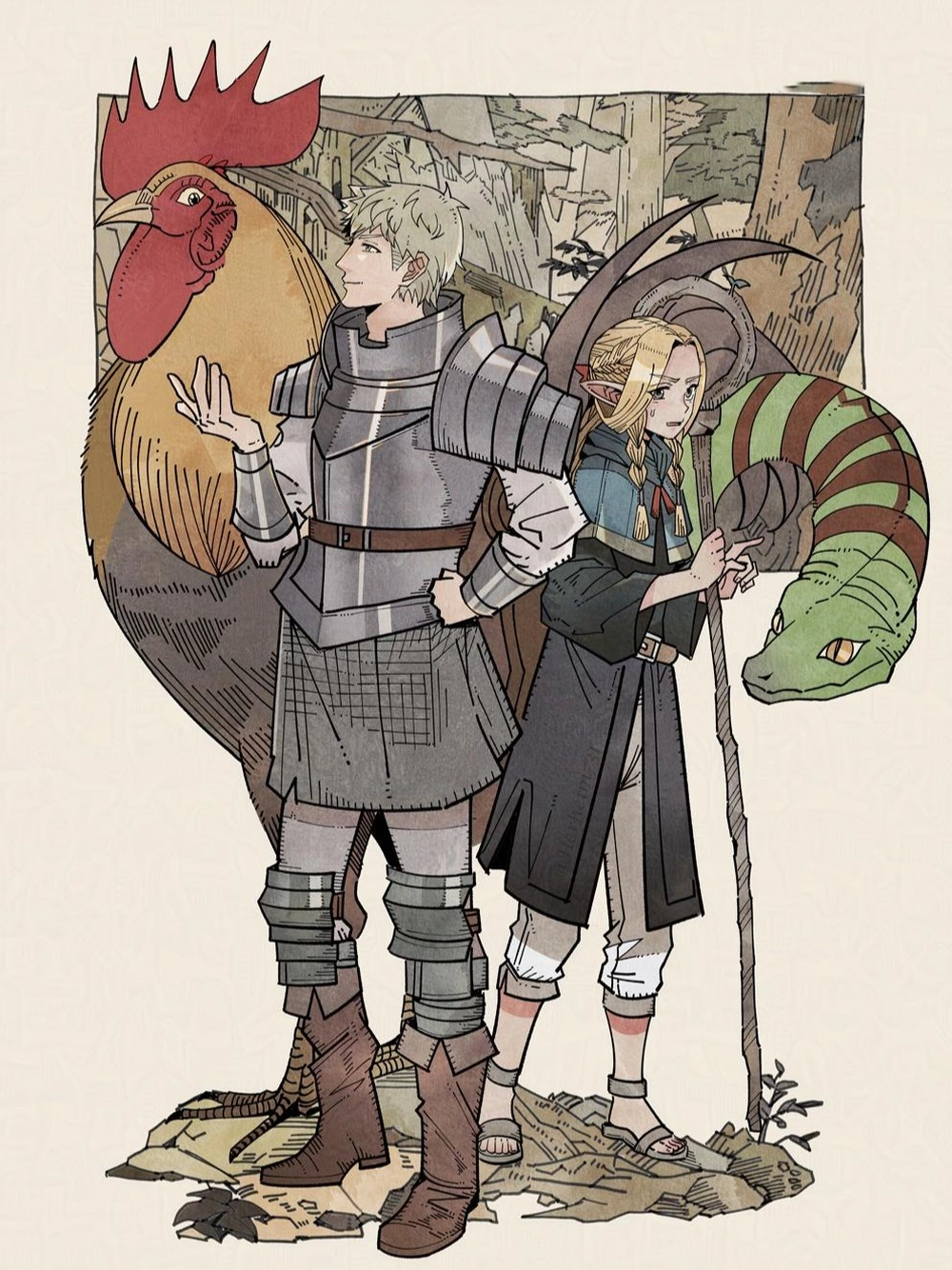 Hình ảnh Laios Touden manga