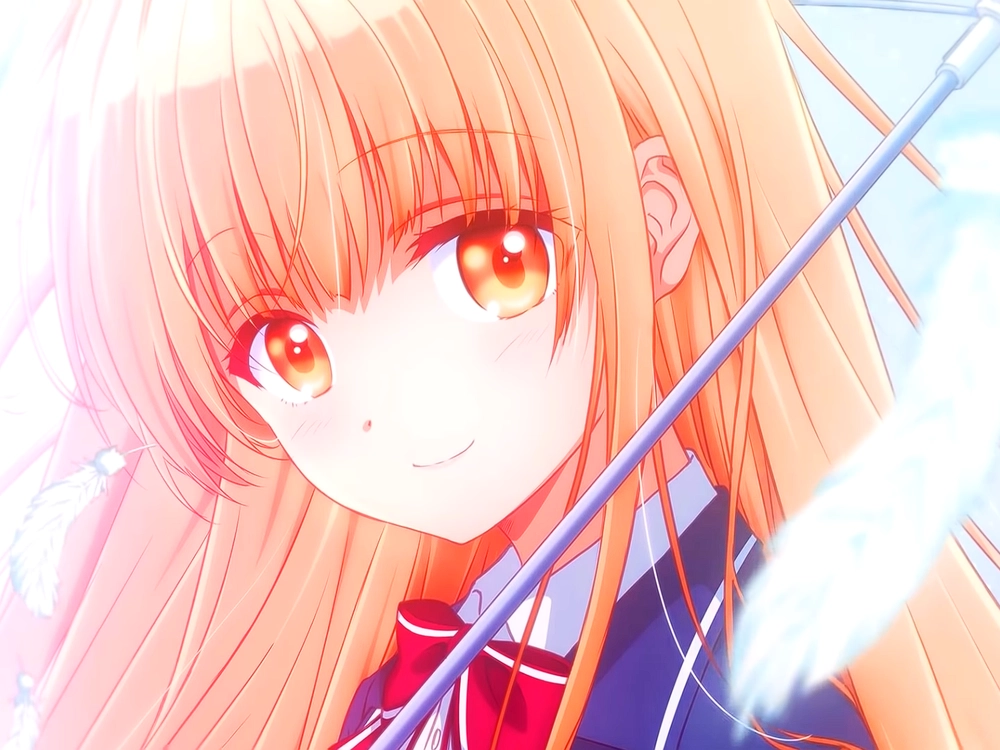 Hình ảnh Shiina Mahiru dễ thương cầm ô