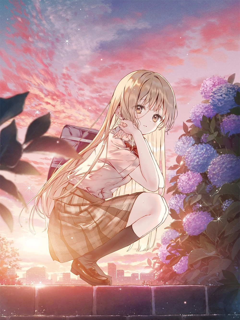 Hình Shiina Mahiru cute với nụ cười nhẹ nhàng