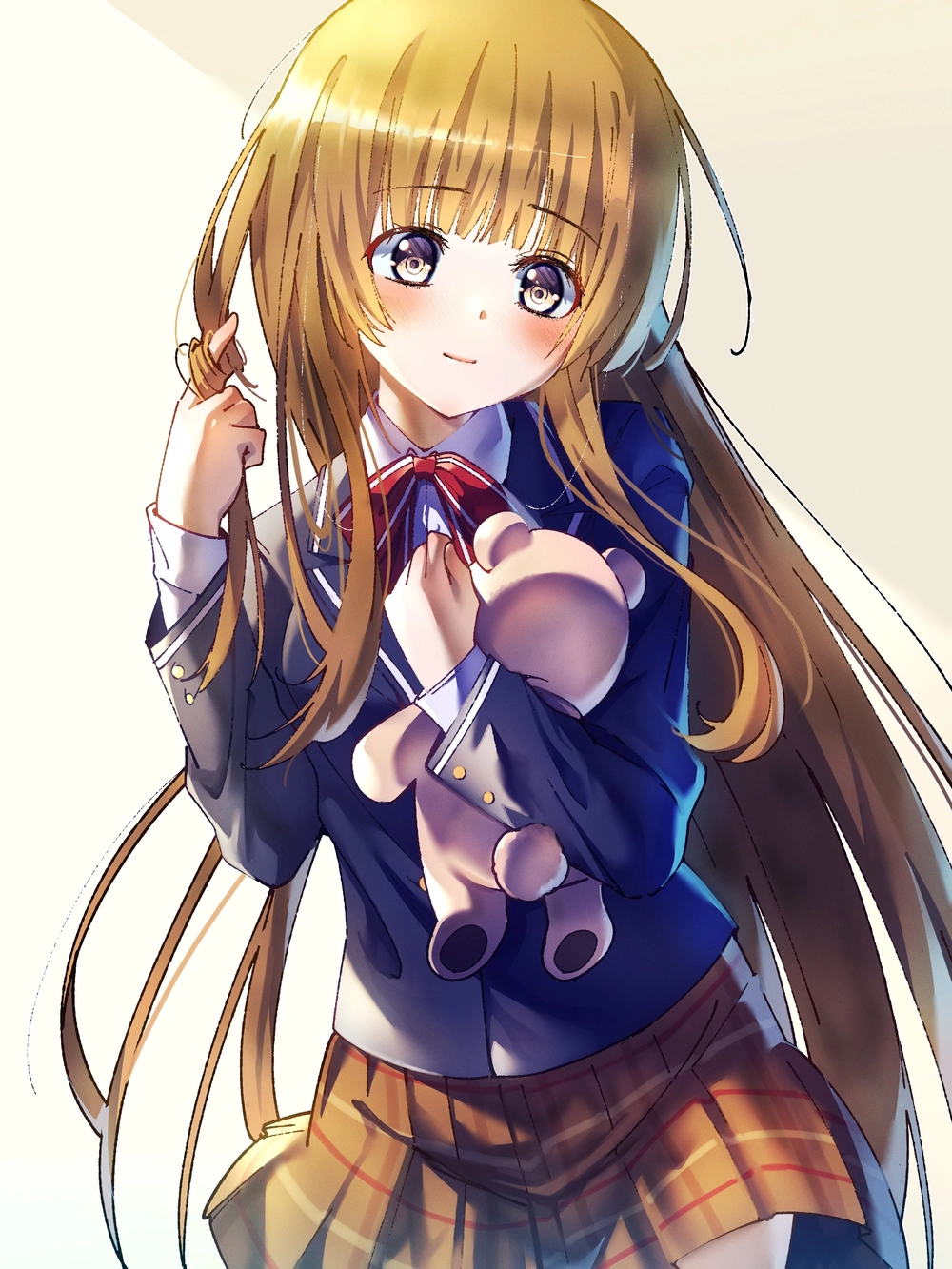 Hình Shiina Mahiru ôm gấu