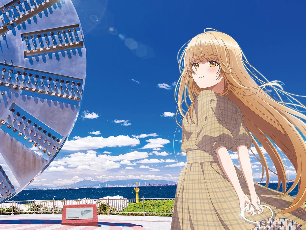 Ảnh Mahiru Shiina anime nhìn xa xăm