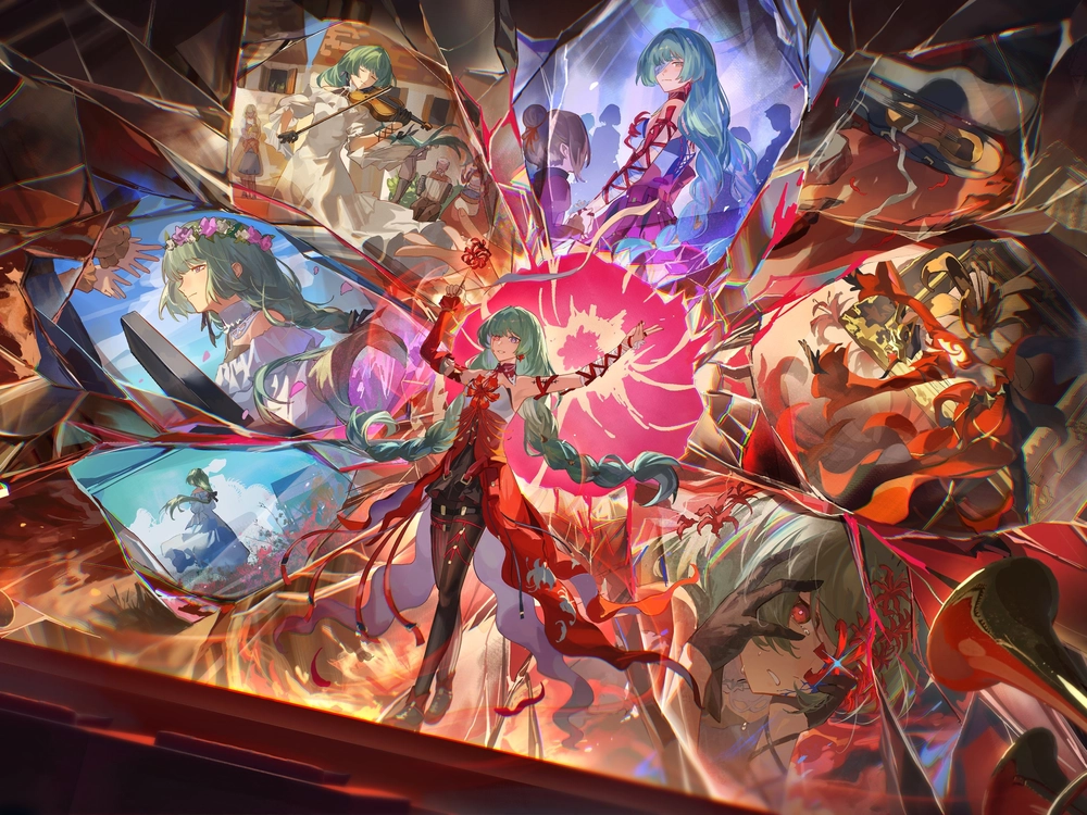 Hình Phrolova Wuthering Waves màu sắc sống động