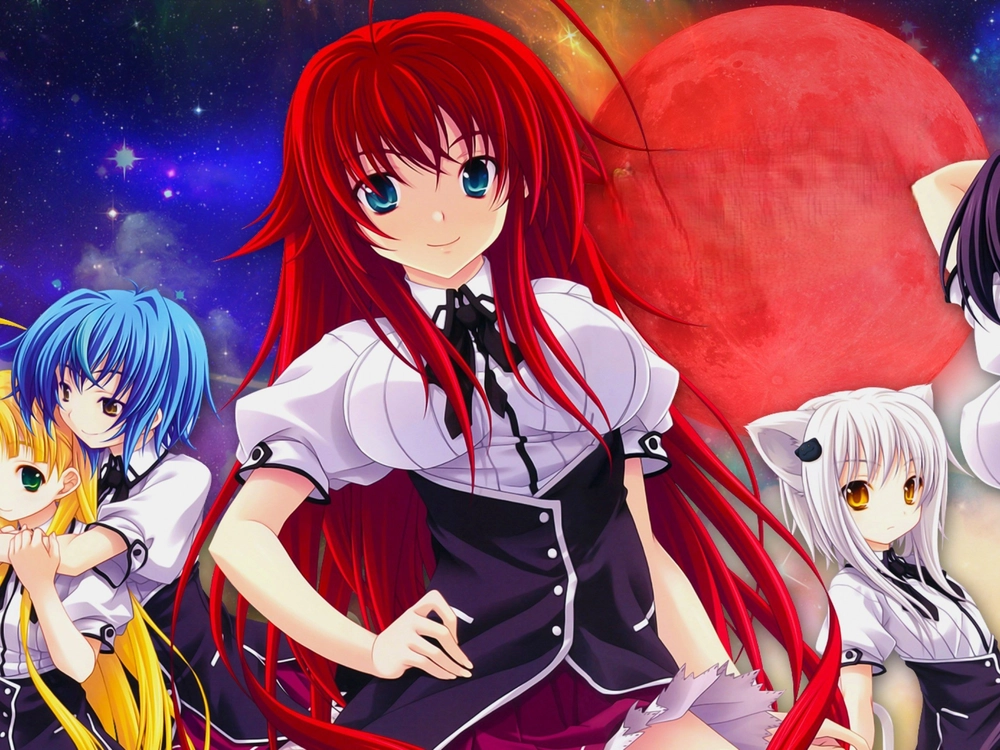 ảnh poster rias gremory phong cách hiện đại