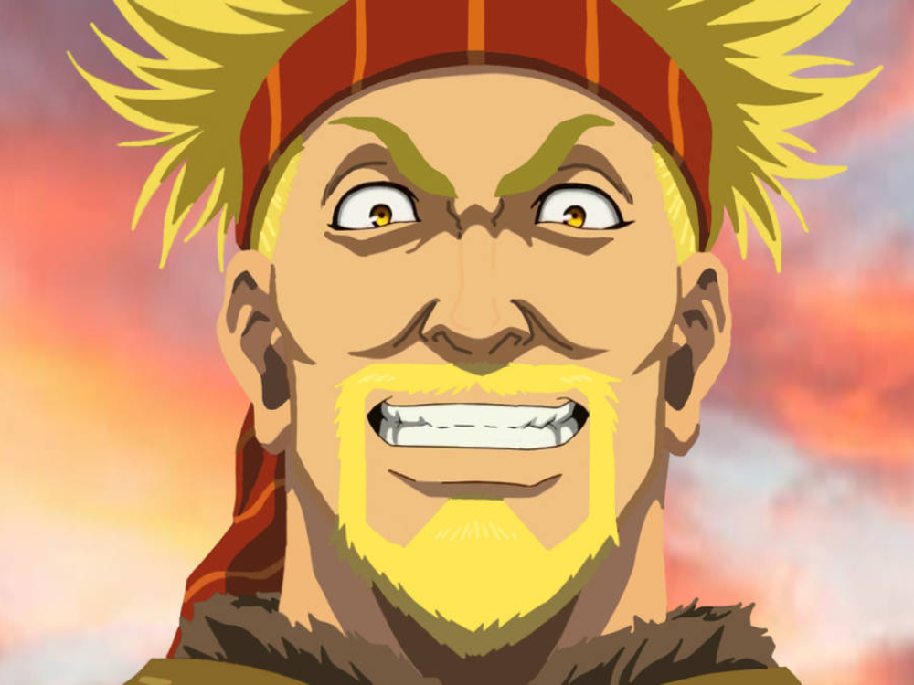 nhân vật anime thorkell chiến binh khổng lồ