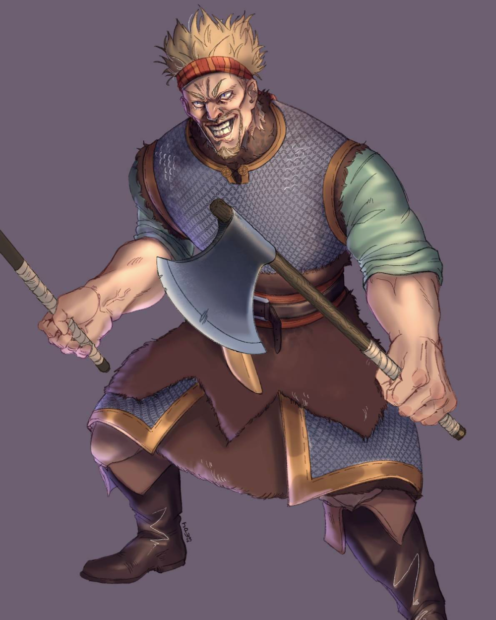 thorkell chiến binh khổng lồ anime