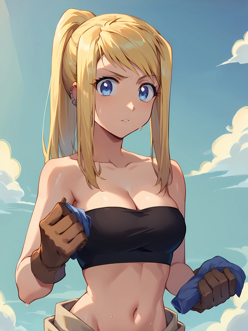 hình winry rockbell kawaii