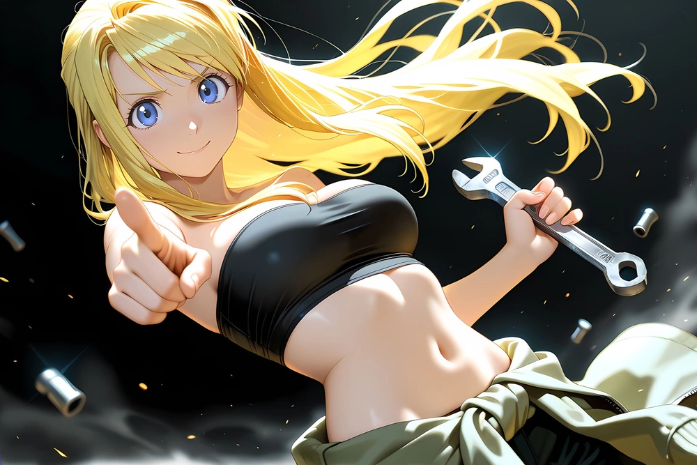 ảnh anime winry rockbell girl