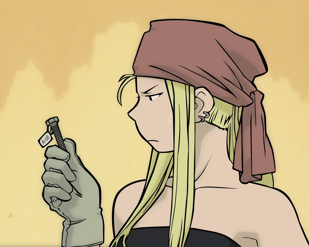 hình anime winry rockbell dễ thương