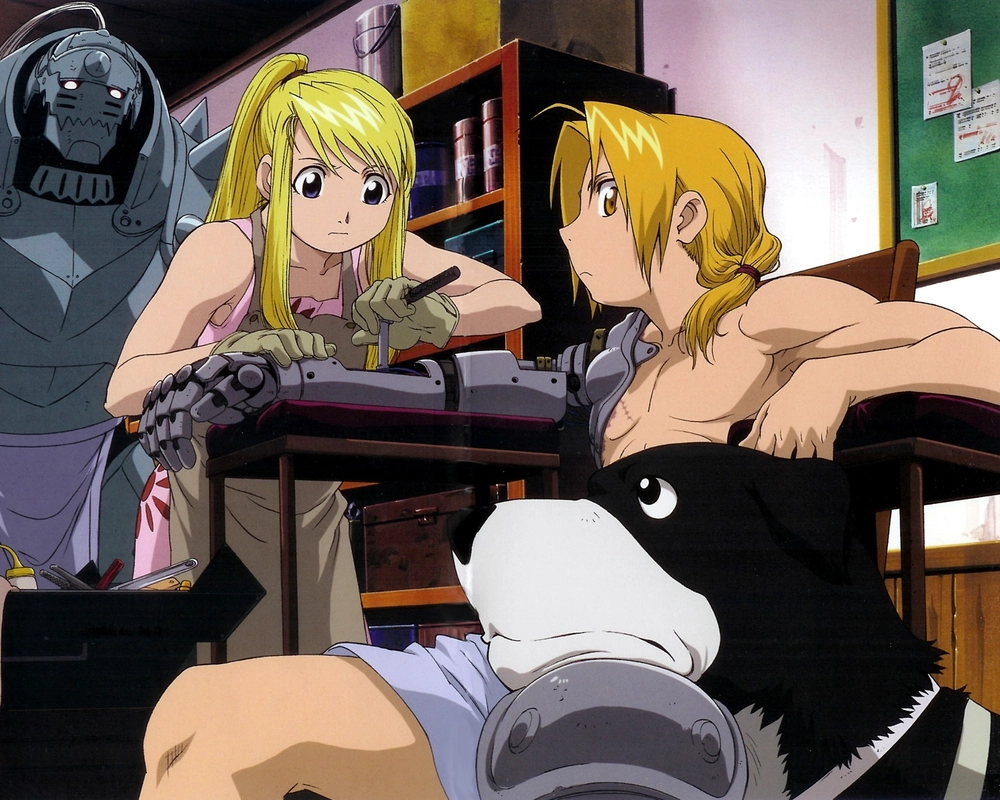 hình nhân vật Winry Rockbell trong truyện