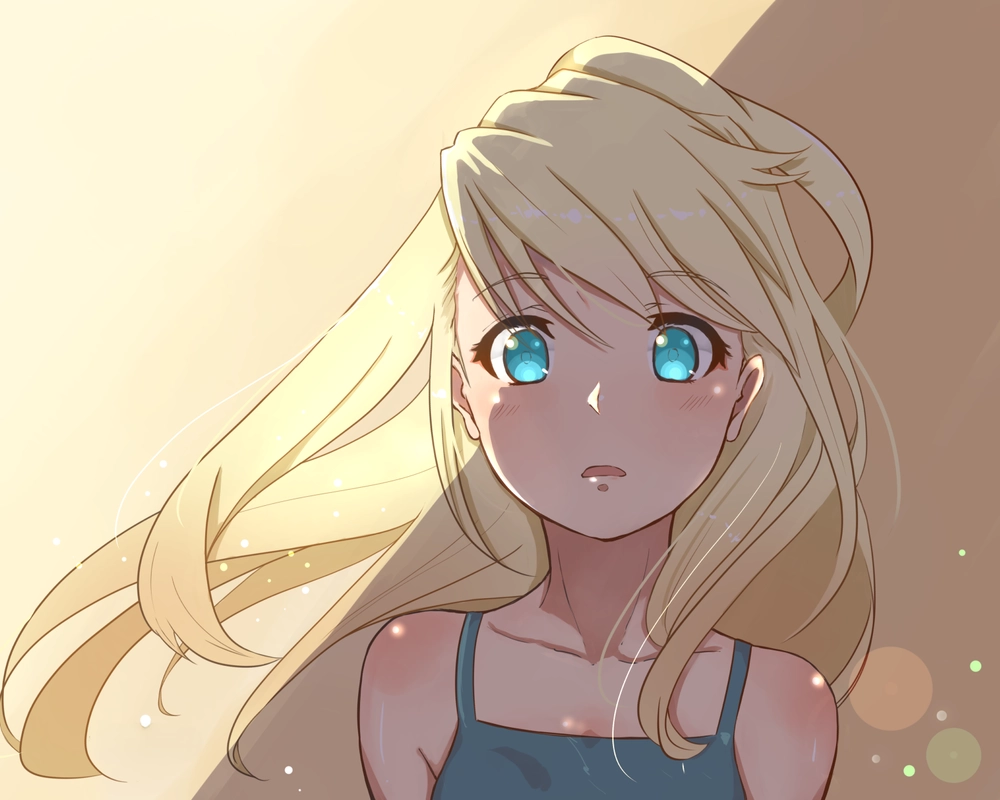 ảnh chibi winry rockbell hoạt hình nhật bản