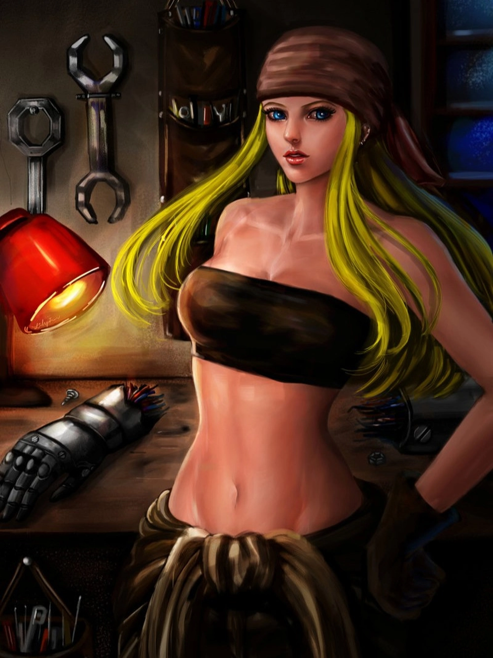 ảnh winry rockbell anime girl