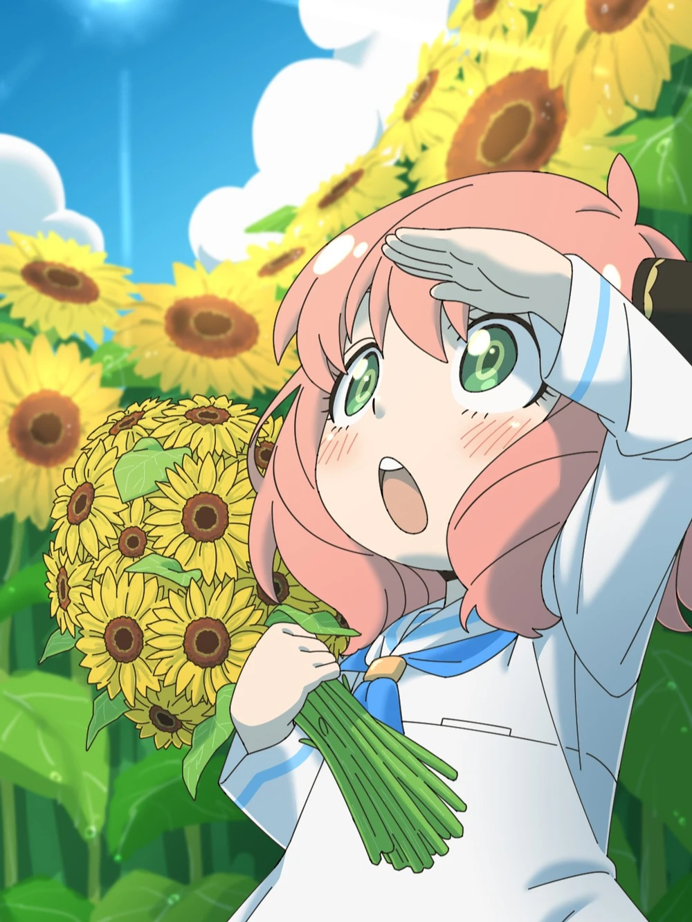 anime ảnh hoa hướng dương nghệ thuật